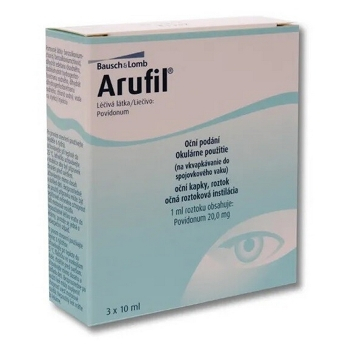 ARUFIL 20mg/ml oční kapky, roztok 3 x 10ml (Na svědění očí)