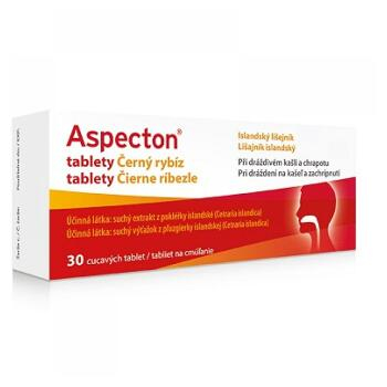 SENIMED Aspecton tablety na kašel černý rybíz 30 ks