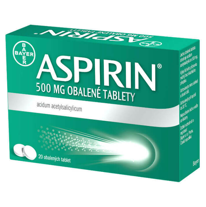 ASPIRIN 500 mg 20 obalených tablet