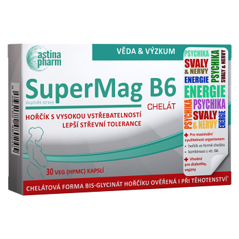 ASTINA SuperMag B6 chelát 30 kapslí