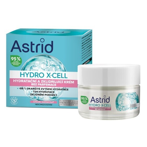 ASTRID Hydro X-Cell Hydratační a zklidňující krém pro citlivou pleť 50 ml