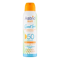 ASTRID Neviditelný suchý sprej na opalování OF 50 Coconut Love 150 ml