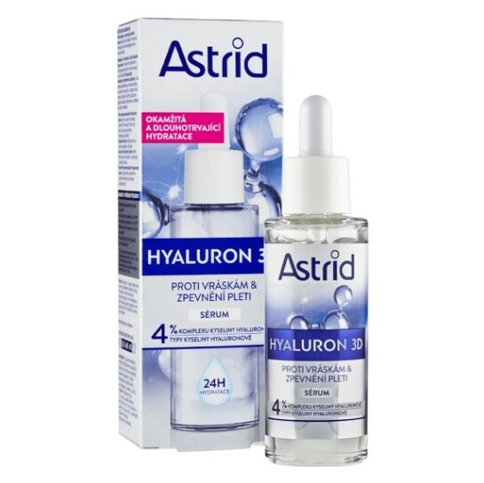 Levně ASTRID Hyaluron 3D Protivráskové a zpevňující sérum 30 ml