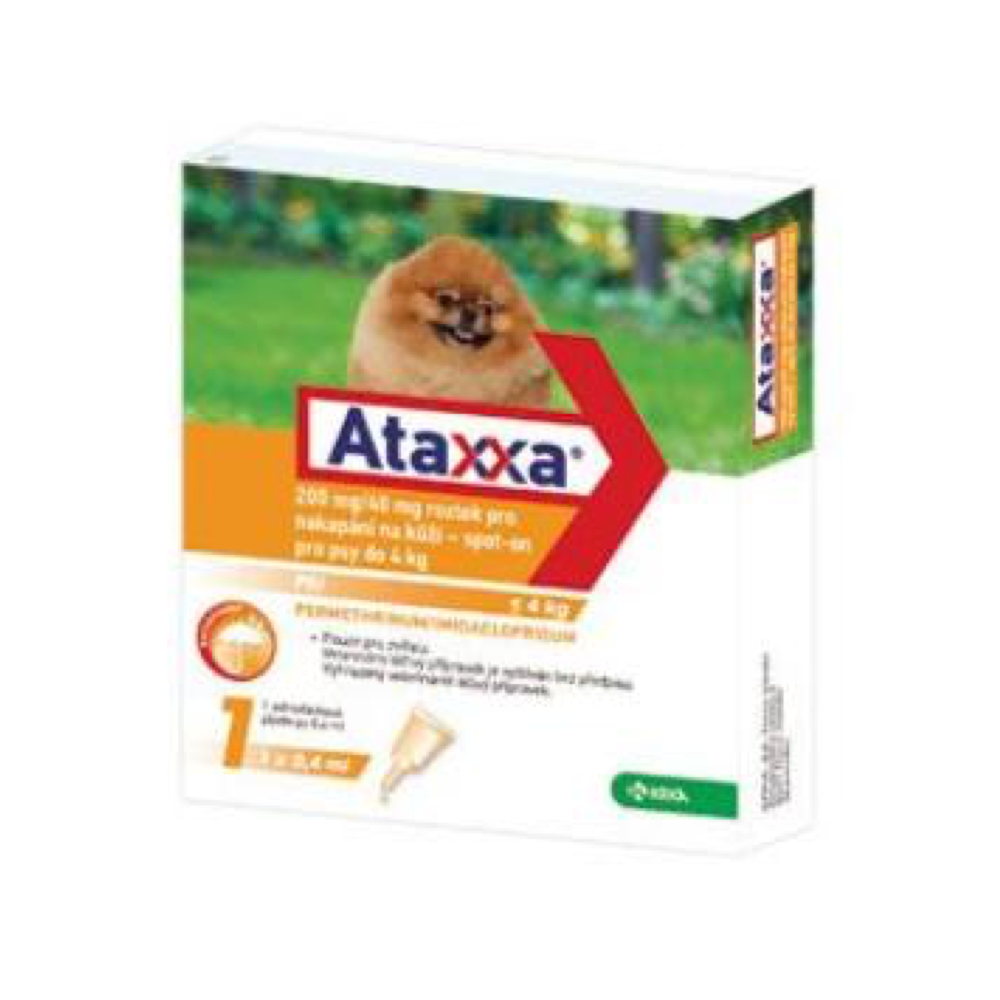ATAXXA Spot-on Dog S 200mg/40mg 1x0,4 ml