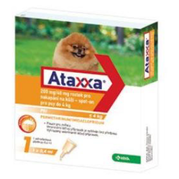 ATAXXA Spot-on Dog S 200mg/40mg 1x0,4 ml