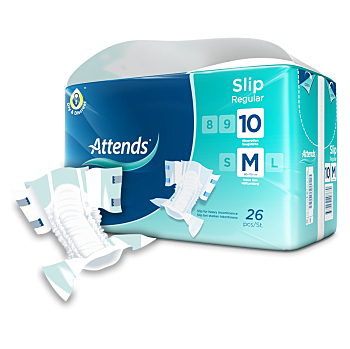 ATTENDS Slip regular 10 absorpční kalhotky velikost M 26 kusů (Inkontinenční kalhotky zalepovací)