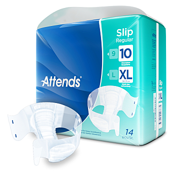 ATTENDS Slip regular 10 absorpční kalhotky XL 14 kusů (Inkontinenční kalhotky zalepovací)