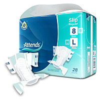 ATTENDS Slip regular 8 absorpční kalhotky velikost L 28 kusů