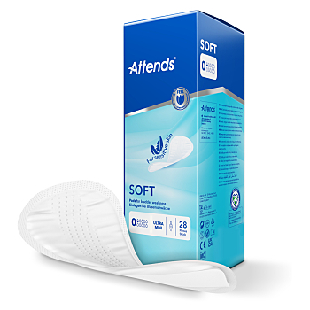 ATTENDS Soft 0 ultra mini absorpční vložky 28 kusů (Inkontinenční vložky)