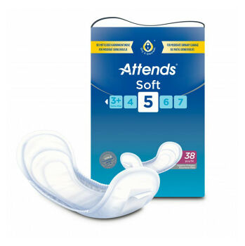 ATTENDS Soft  absorpční vložky 5 kapek 38 ks