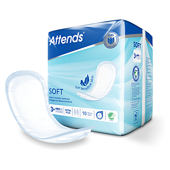 ATTENDS vložky extra plus soft 10 kusů (Inkontinenční vložky)