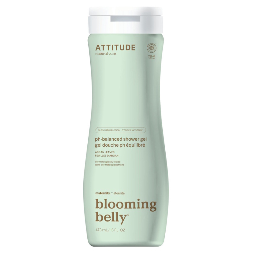 Levně ATTITUDE Blooming Belly přírodní tělové mýdlo nejen pro těhotné s arganem 473 ml
