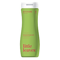 ATTITUDE Little leaves dětské tělové mýdlo a šampon 2 v 1 s vůní melounu a kokosu 473 ml