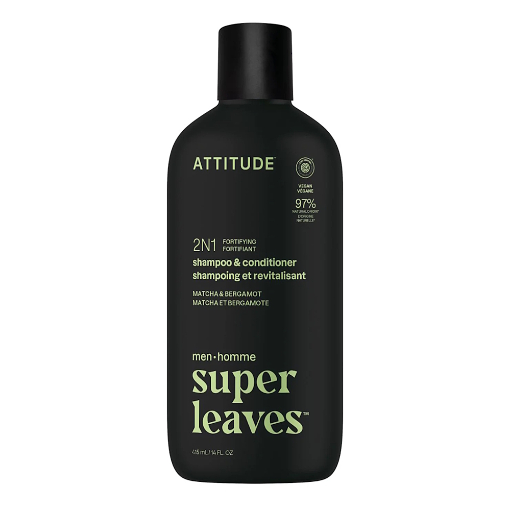 ATTITUDE Pánský šampon a kondicionér 2v1 Matcha & Bergamot 415 ml