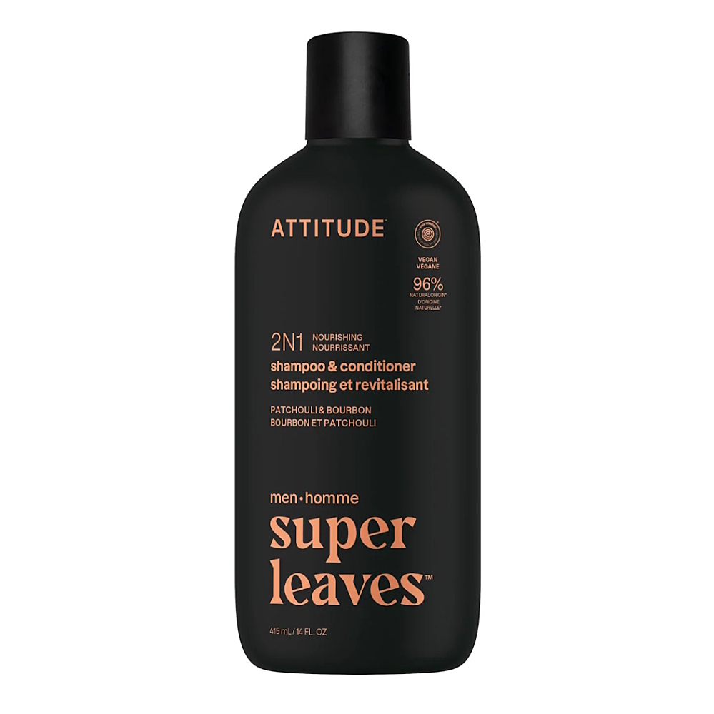ATTITUDE Pánský šampon a kondicionér 2v1 Pačuli & Bourbon 415 ml