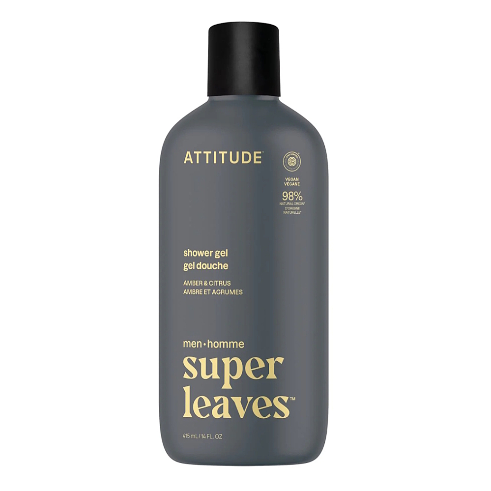ATTITUDE Super leaves pánský sprchový gel Amber a Citrus 415 ml