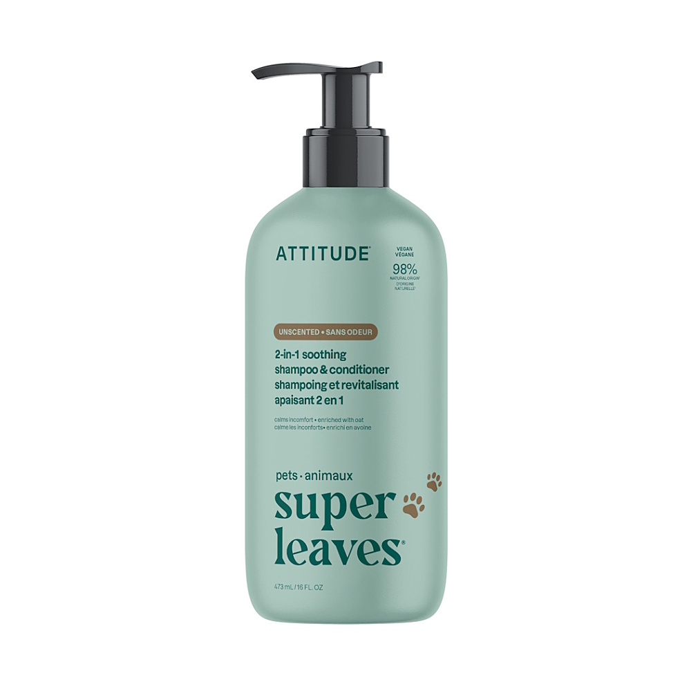 ATTITUDE Super Leaves Pets Šampon a kondicionér zklidňující 473 ml