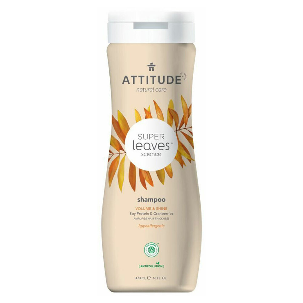 ﻿ATTITUDE Super leaves s detoxikačním účinkem lesk a objem pro jemné vlasy přírodní šampon 473 ml