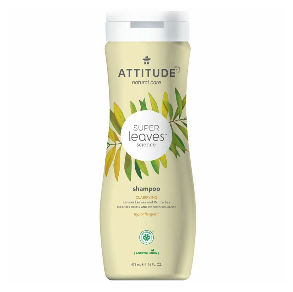 E-shop ATTITUDE Super leaves s detoxikačním účinkem přírodní šampon rozjasňující pro normální a mastné vlasy 240 ml
