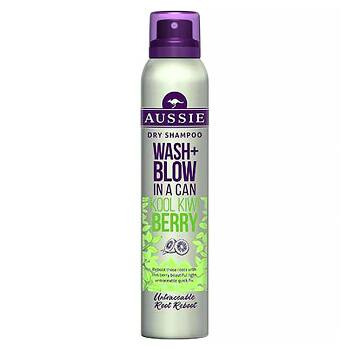 AUSSIE Wash+Blow Kool Kiwi Berry suchý šampón 180 ml