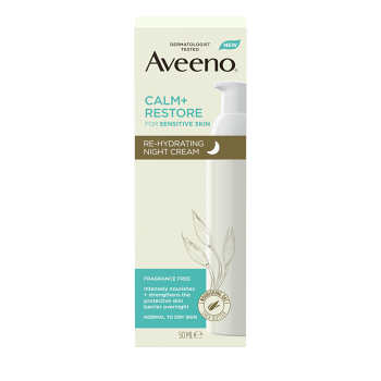AVEENO Calm+Restore Rehydratační noční krém 50 ml (Dermokosmetika pleťové krémy, gely, balzámy) - Dermokosmetika, Noční