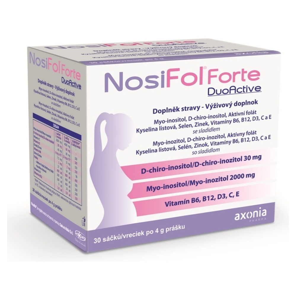 Levně AXONIA NosiFol Forte DuoActive sáčky 30 x 4 g