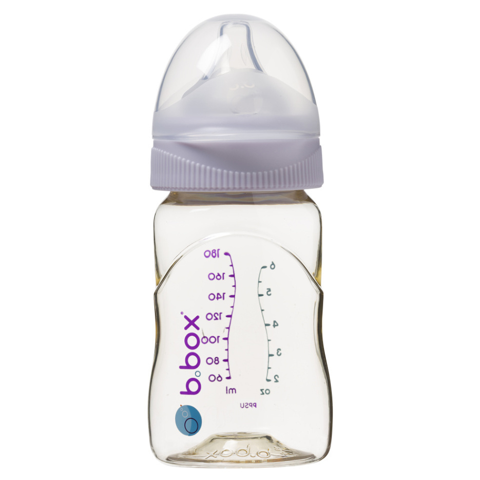 Levně B.BOX Antikoliková kojenecká láhev od narození růžová 180 ml