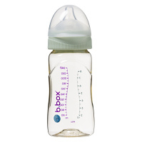 B.BOX Antikoliková kojenecká láhev od narození zelená 240 ml