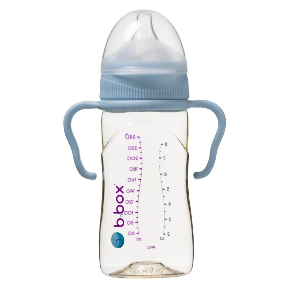 Levně B.BOX Antikoliková kojenecká láhev modrá 0-2. měsíce 240 ml