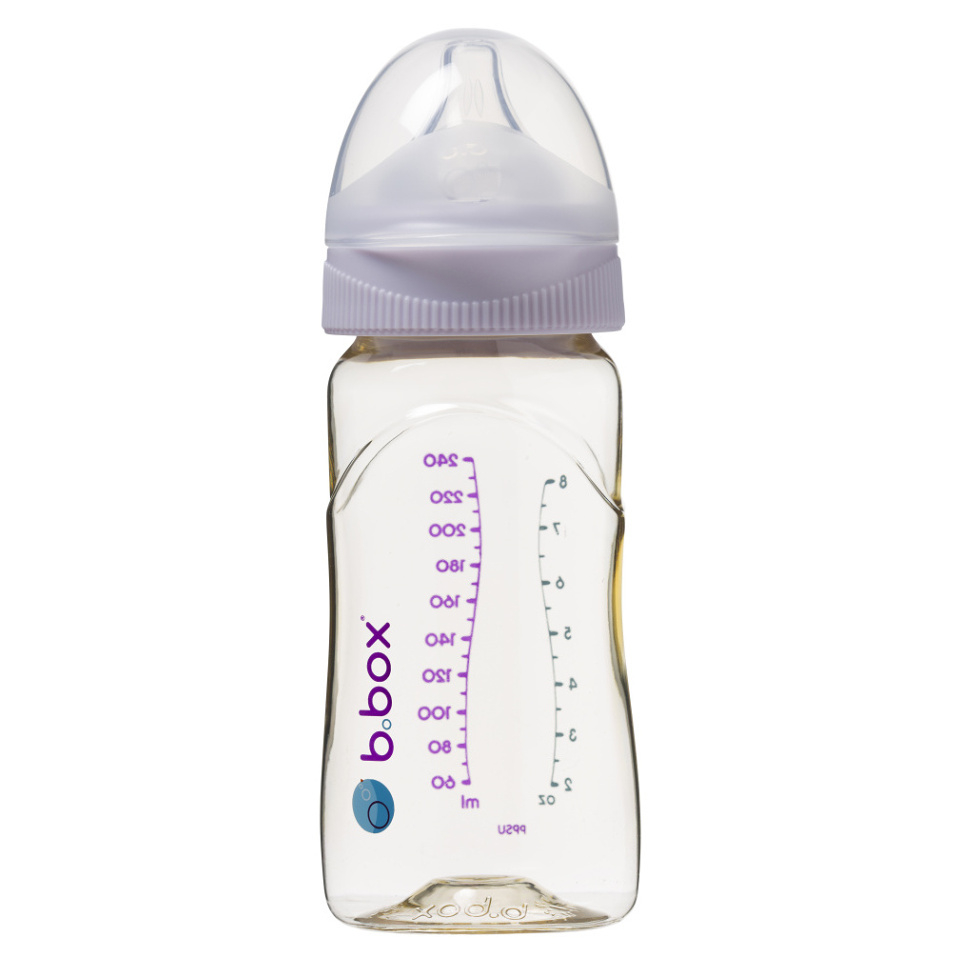 Levně B.BOX Antikoliková kojenecká láhev od narození růžová 240 ml