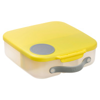 B.BOX Svačinový box velký žlutý/šedý 2 l