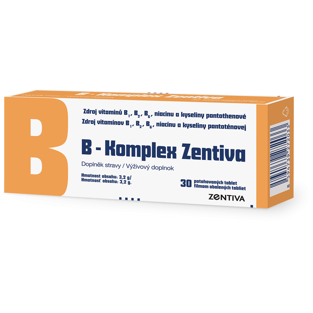 ZENTIVA B-komplex 30 potahovaných tablet