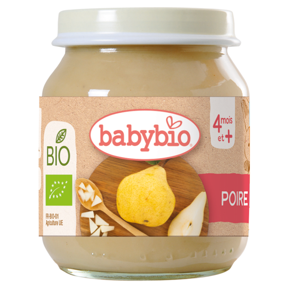 BABYBIO Bio hruška 4m+ 130 g