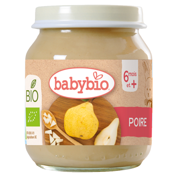 BABYBIO Bio hruška 6m+ 130 g (Ovocné přesnídávky) - BIO