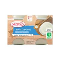 BABYBIO Brassé z francouzského mléka natur 2x130 g
