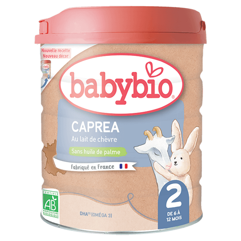 E-shop BABYBIO Caprea 2 pokračovací plnotučné kozí kojenecké mléko od 6-12 měsíce 800 g BIO
