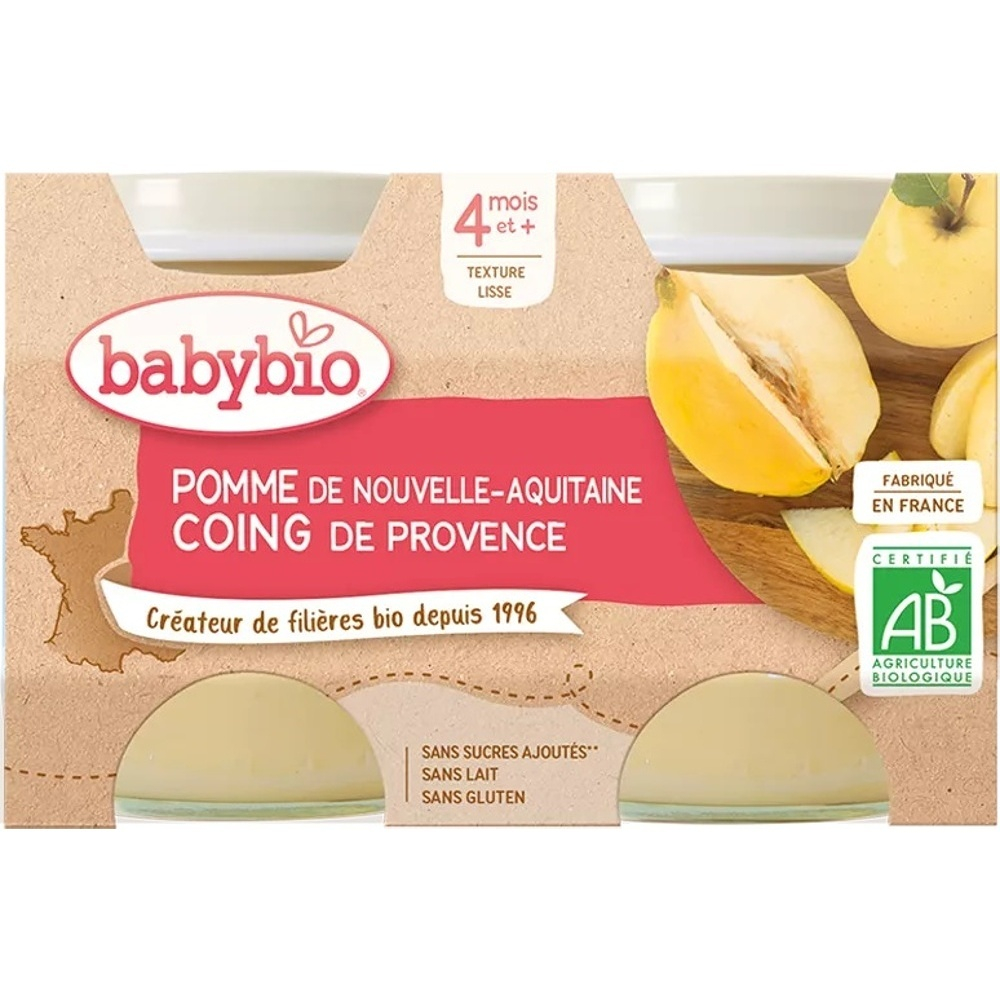 E-shop BABYBIO Jablko kdoule z Provence 2 x 130 g