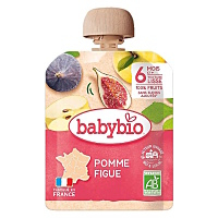 BABYBIO Kapsička jablko fík 6m+ 90 g
