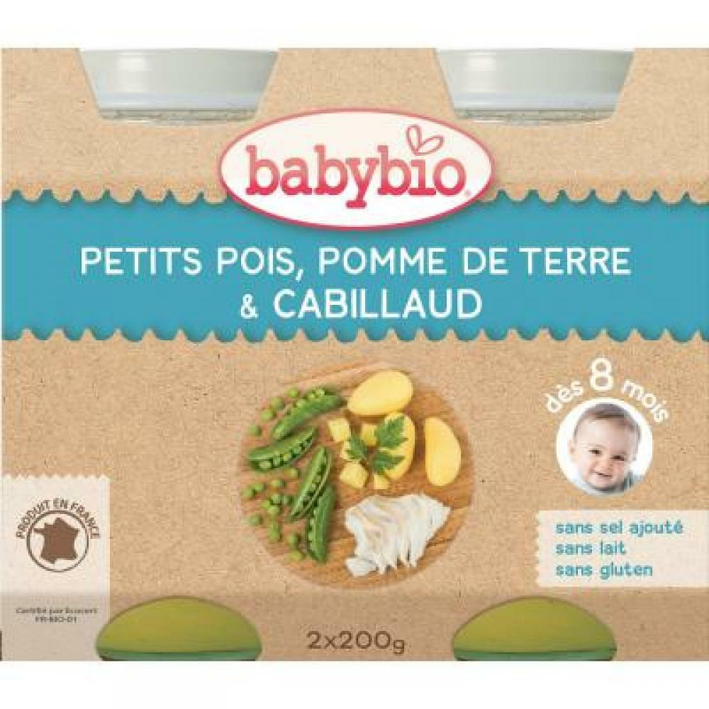 E-shop BABYBIO Hrášek a brambory s islandskou treskou 2x200 g