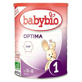BABYBIO Optima 1 Počáteční kojenecké mléko od 0-6 měsíců BIO 400 g