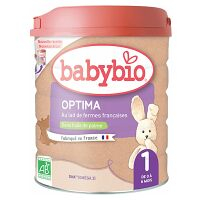BABYBIO Optima 1 Počáteční kojenecké mléko od 0-6 měsíců BIO 800 g