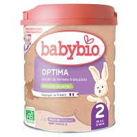 BABYBIO Optima 2 pokračovací kojenecké bio mléko 800 g