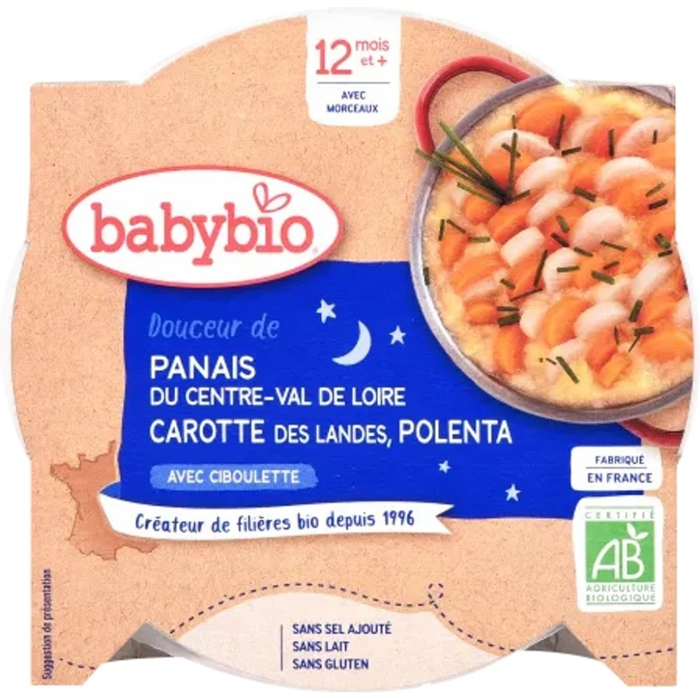 E-shop BABYBIO Pastinák mrkev a polenta s pažitkou 230 g