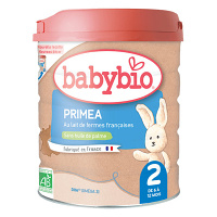 BABYBIO Primea 2 Pokračovací kojenecké mléko od 6-12 měsíců BIO 800 g