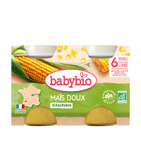 BABYBIO Sladká kukuřice 2x130 g