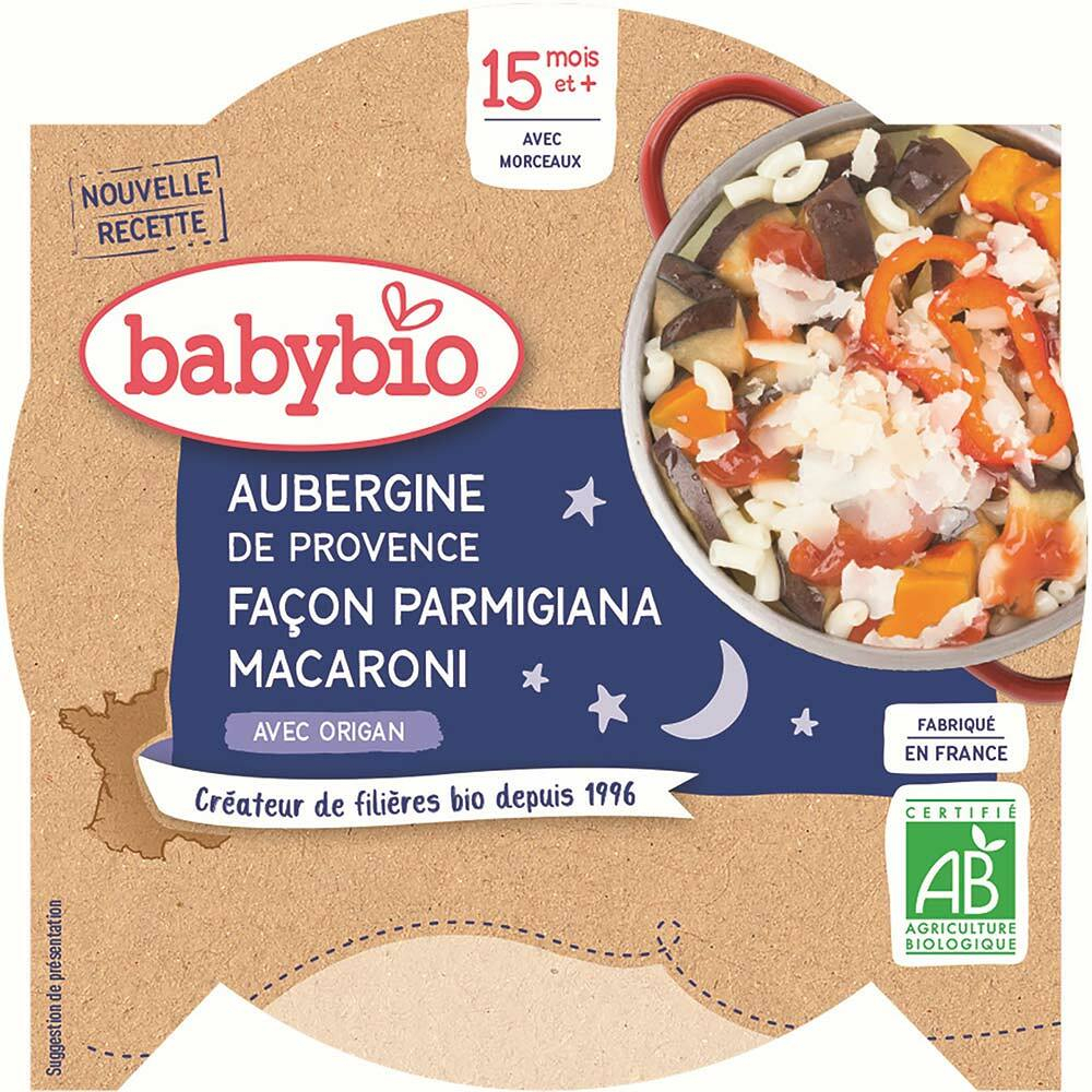 E-shop BABYBIO Večerní menu Lilek na způsob Parmigiana s makarony 260 g