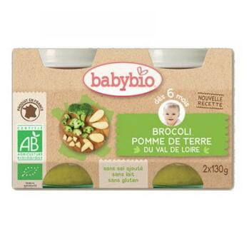 BABYBIO Brokolice a brambory 2x130 g