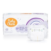 BABY CHARM Super Dry Flex Newborn vel. 1 pleny 2-5 kg 50 ks