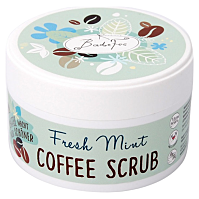 BADEFEE Tělový peeling Kávový Fresh Mint 180 g