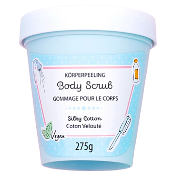 BADEFEE Tělový peeling Silky Cotton 275 g (Tělový peeling) - Tělové